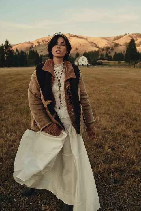 Free People Dresses & Skirts - New FREE PEOPLE Emery Drop-Waist Midi Skirt $128 MEDIUM White Elastic